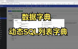 Download Video: 5.数据字典-动态SQL列表字典，低代码平台