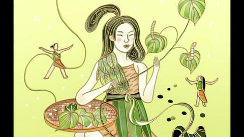 【procreate练习】中国古代神话～嫘祖始蚕