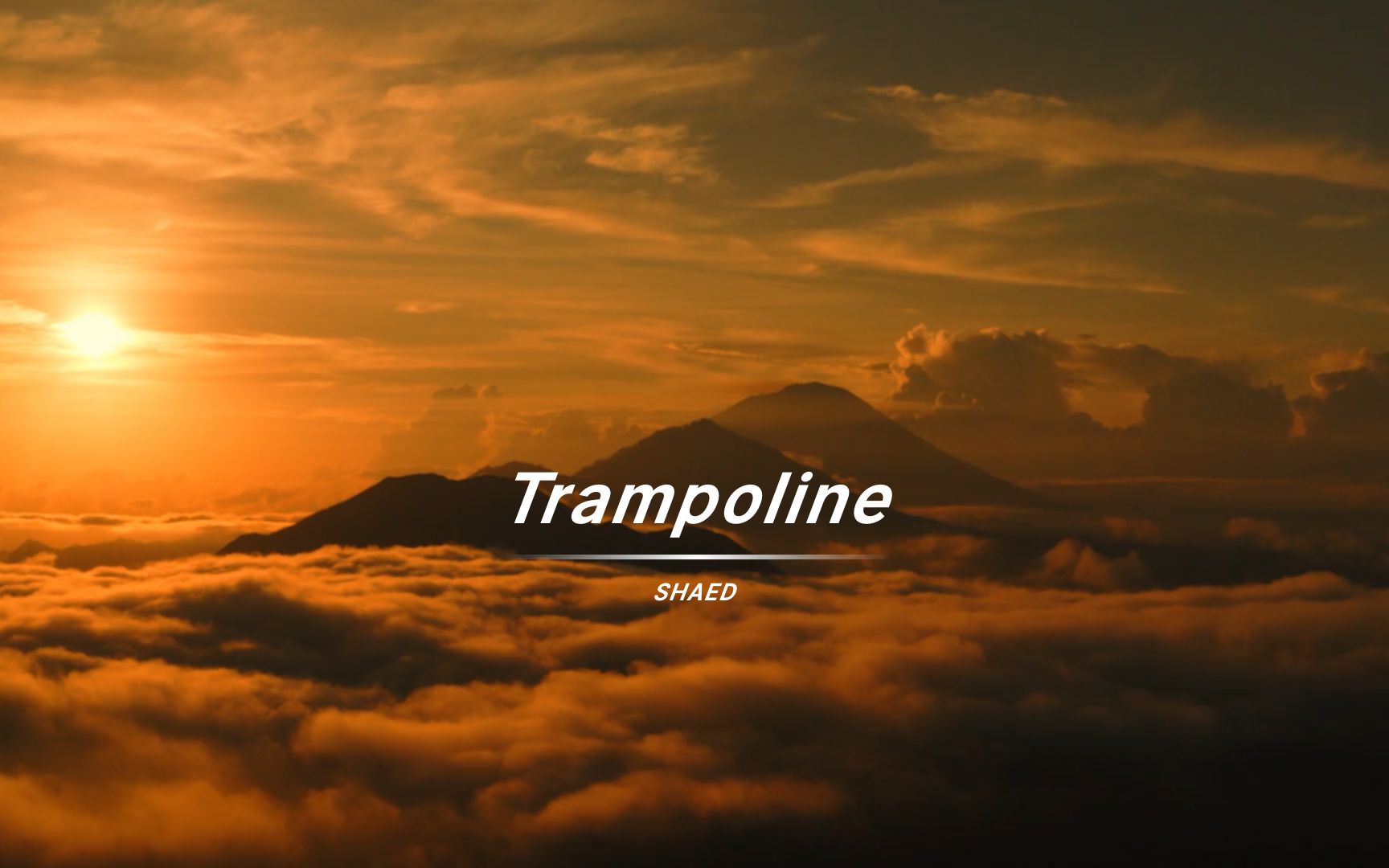 [图]《Trampoline》这首歌听起来真的会有把自己高高抛起又坠下的感觉