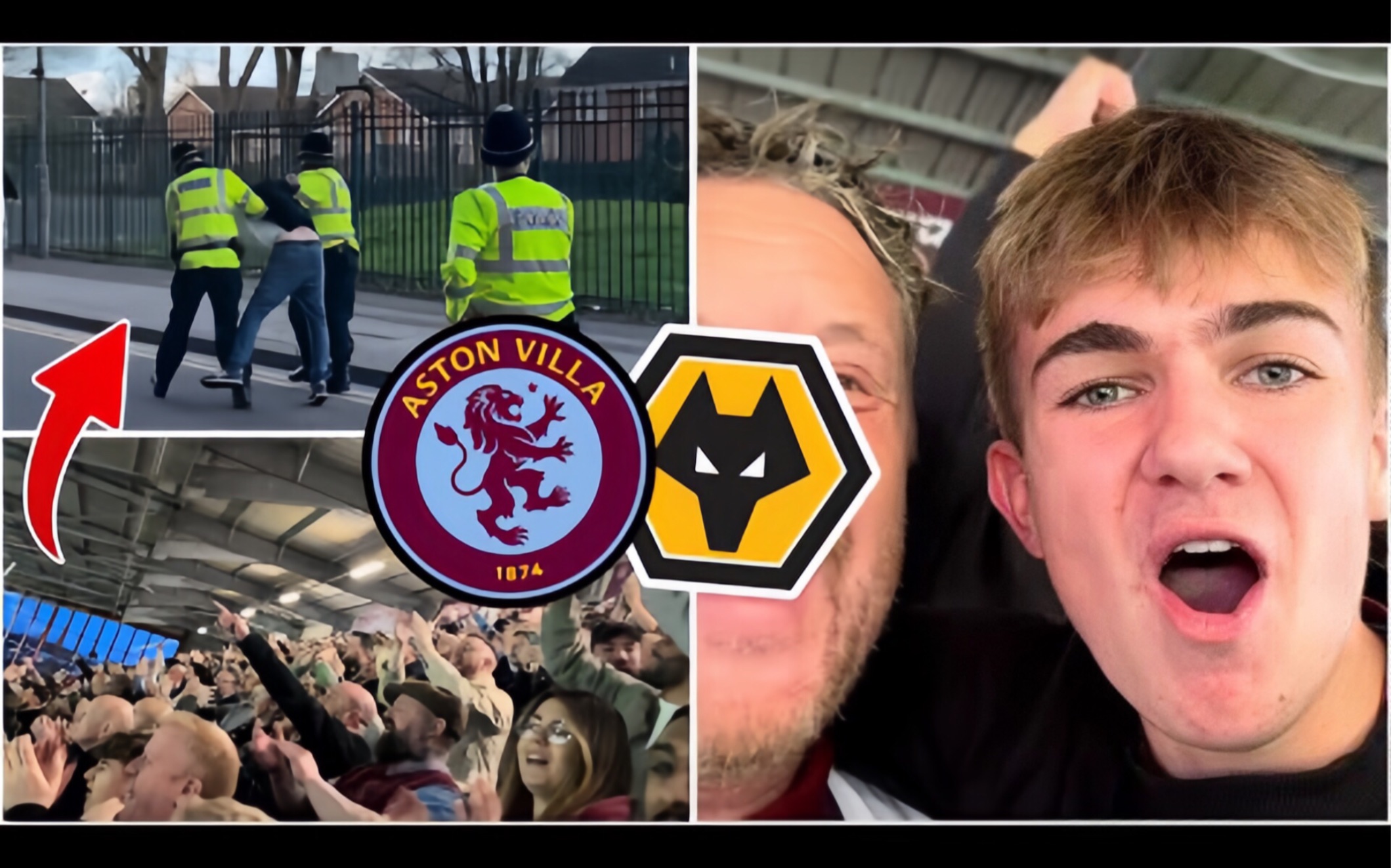 迪亚比进球,德比日被捕!球迷疯狂反应!阿斯顿维拉2-0狼队