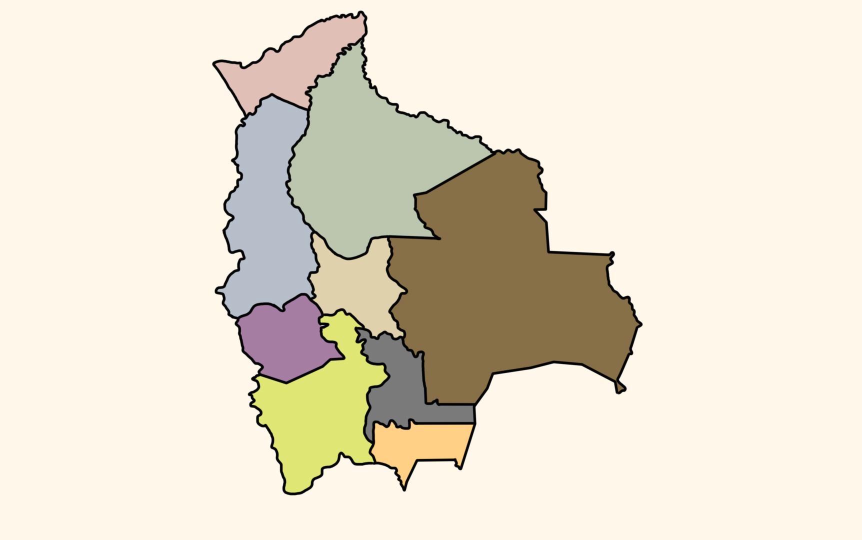 玻利维亚行政区划图片