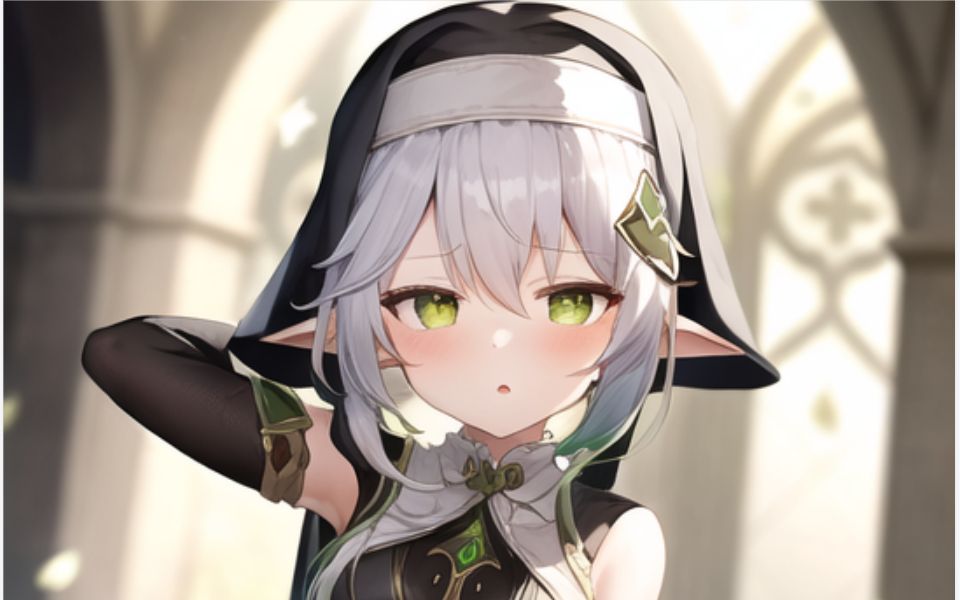 原神~小草神~纳西妲~修女服