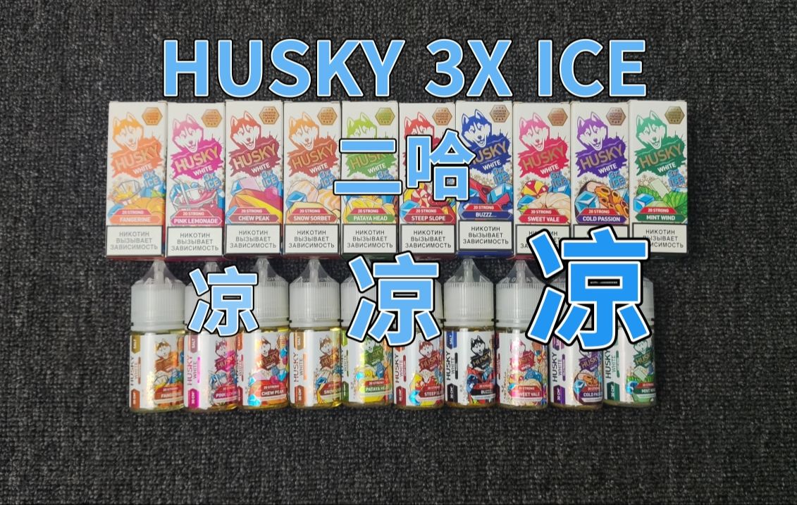 HUSKY(二哈)口粮十种口味 分享!哔哩哔哩bilibili