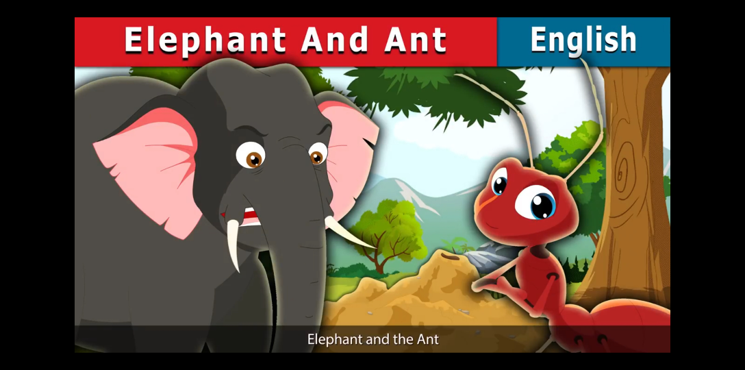 [图]蚂蚁和大象（1009 Elephant and Ant）- 英语童话故事