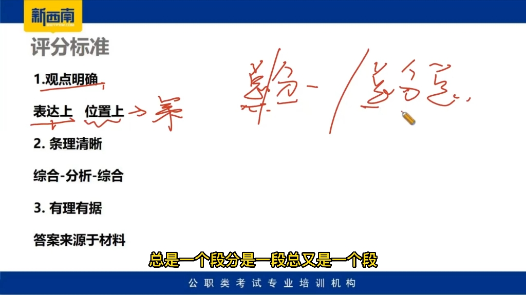 秒懂国考申论综合分析题评分标准#国考#申论#申论技巧#国考公务员#申论积累#公务员考试哔哩哔哩bilibili