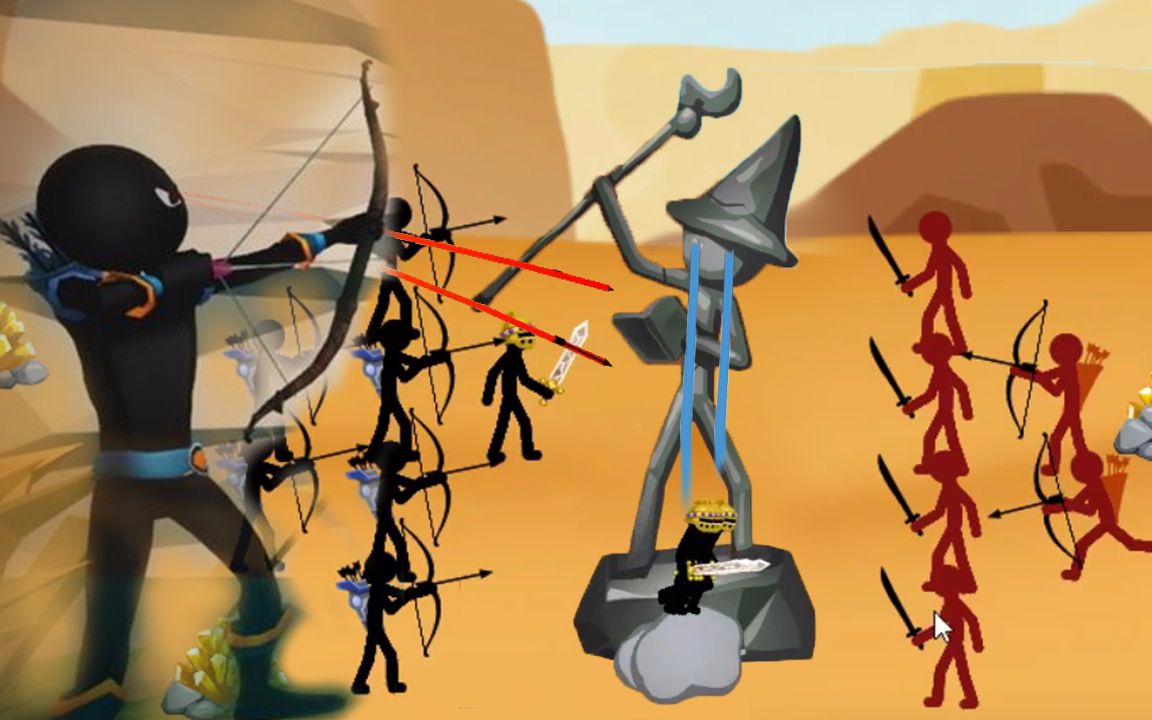 火柴人战争遗产 20级弓箭手所向披靡_哔哩哔哩_bilibili