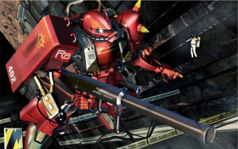 ms-06r-2 高机动型扎古Ⅱ真红闪电强尼莱丁专用机【万代hg uc】_哔哩