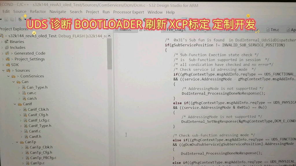 UDS诊断 UDS BOOTLOADER XCP标定 AUTOSAR网络管理 软件开发,汽车电控设计 S32K144 TC397 TC387 需要定做的朋友哔哩哔哩bilibili