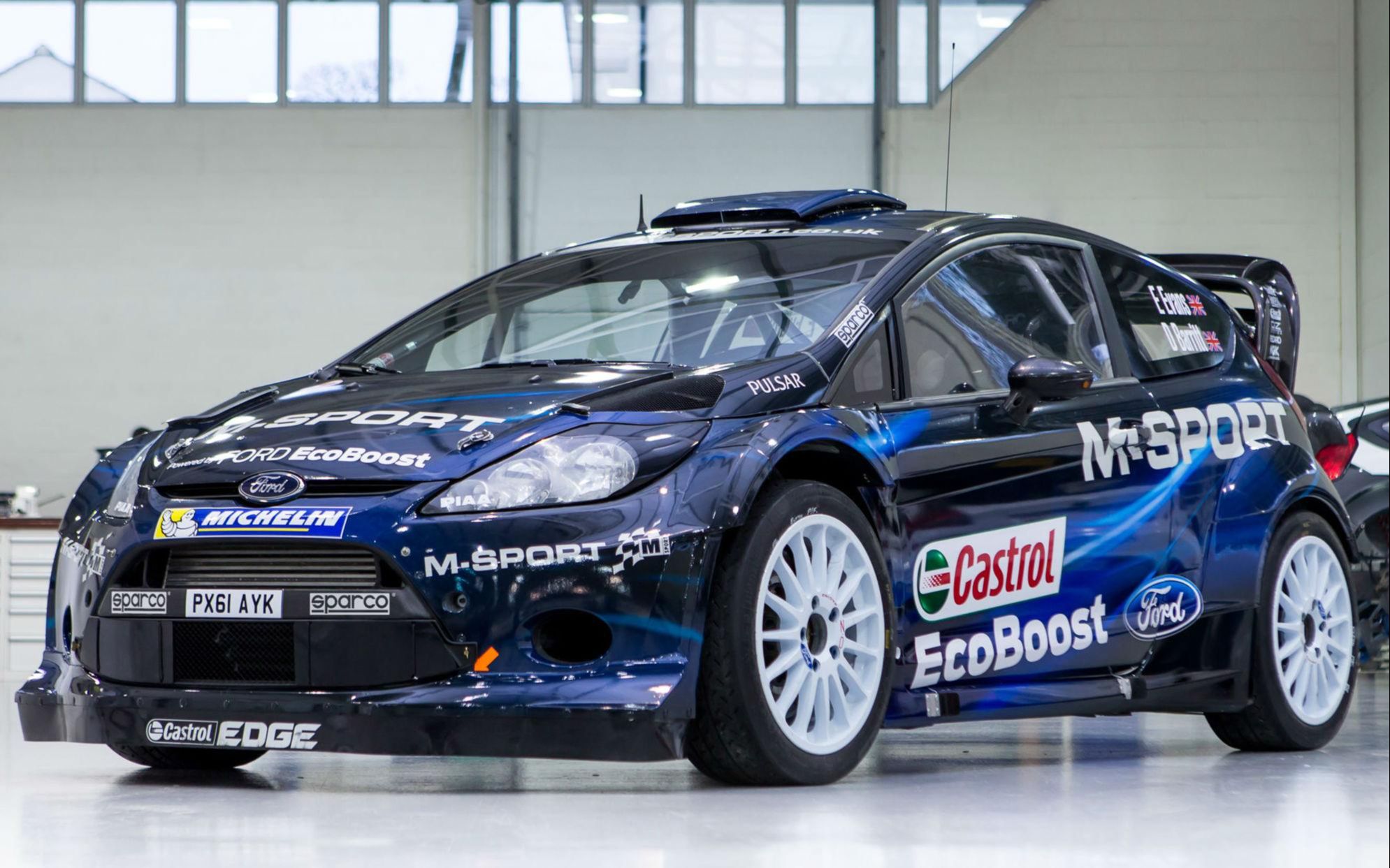 [wrc8]福特嘉年华在跑道c地图狂飙!针不戳!