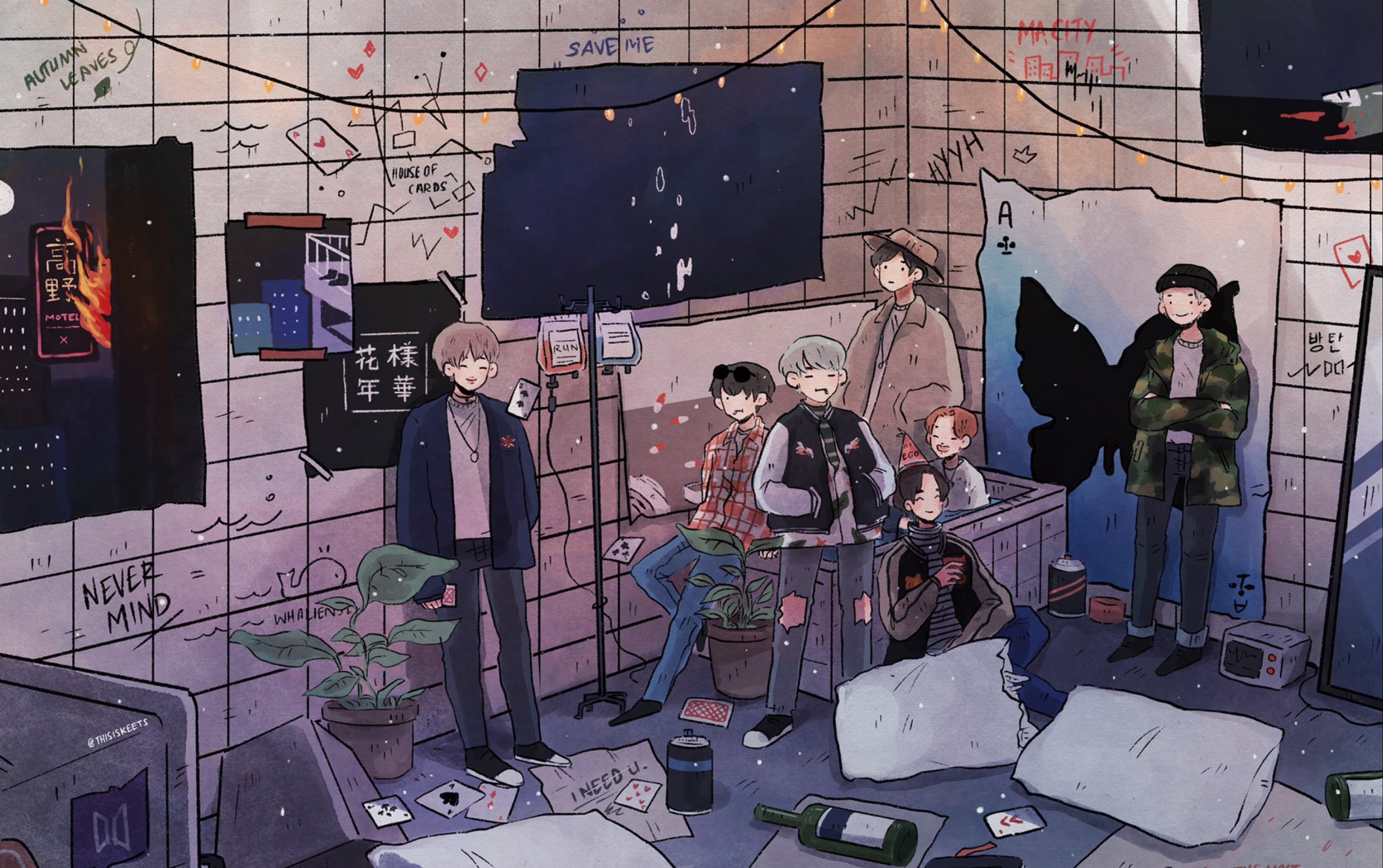 【bts】考古日常 广告里也有 花样年华?