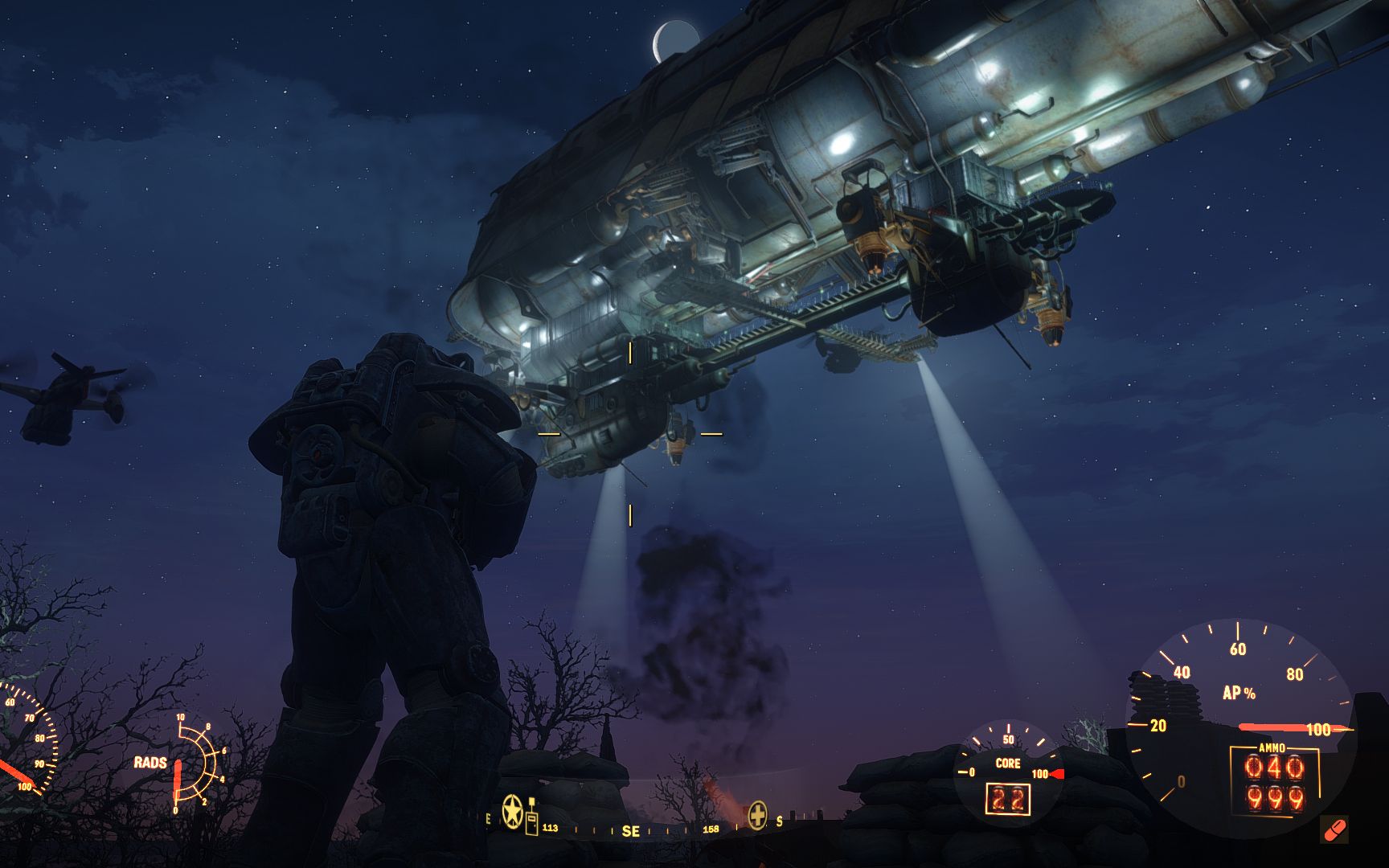 辐射4 1级无perk无伤进核子世界 从后山上房顶过去 虽然警觉了 但是