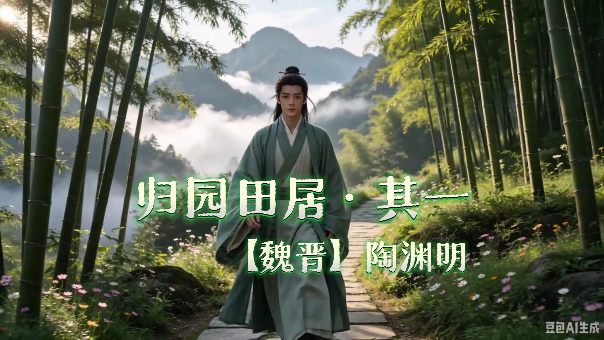 归园田居·其一（少无适俗韵，性本爱丘山）（魏晋-陶渊明）