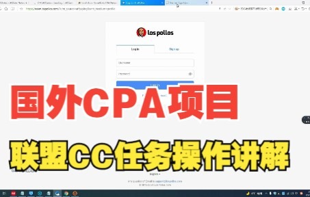 国外CPA项目,LEAD联盟CC高佣美金任务操作讲解哔哩哔哩bilibili