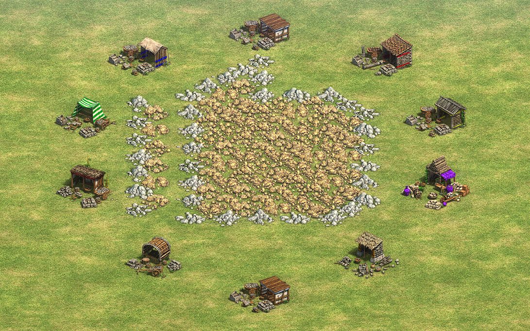 【帝国时代2决定版】各式采矿场总览