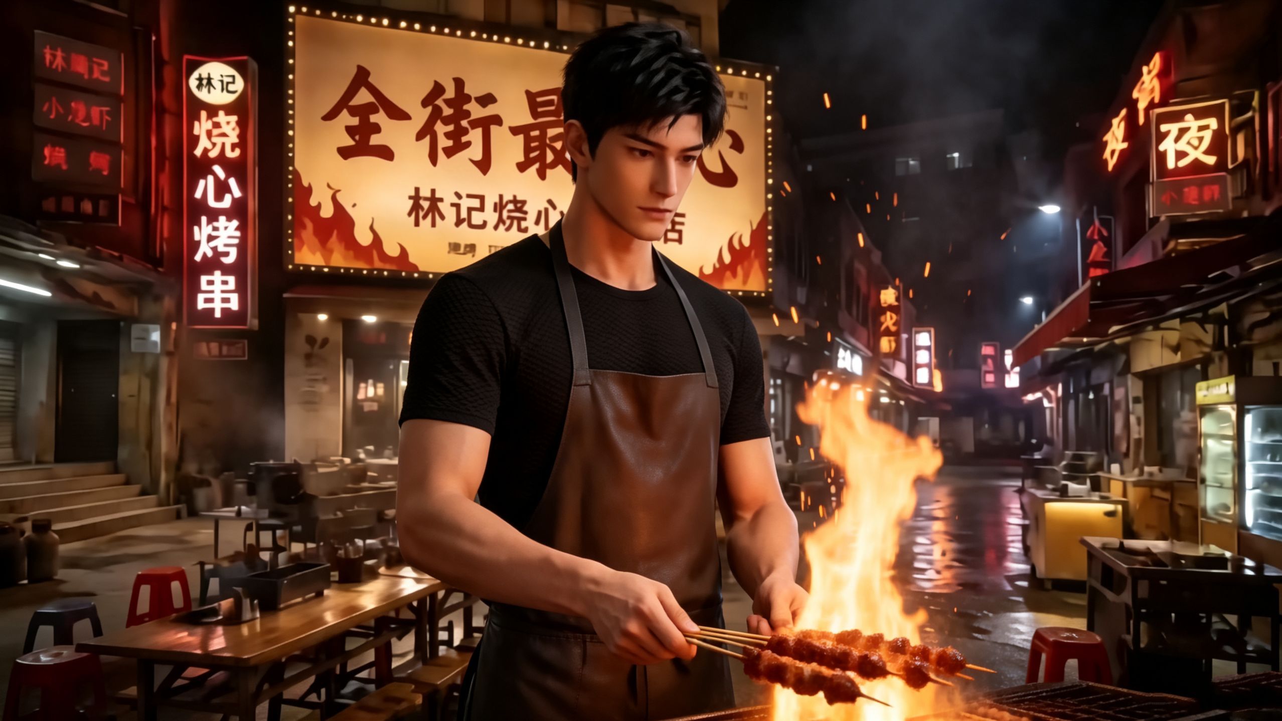 我经营着烤串店，靠独门烧心辣广受街坊喜爱。同行觊觎我的配方，收购不成便设吃辣大赛陷害我，我凭实力夺冠，当众揭穿了他的阴谋。