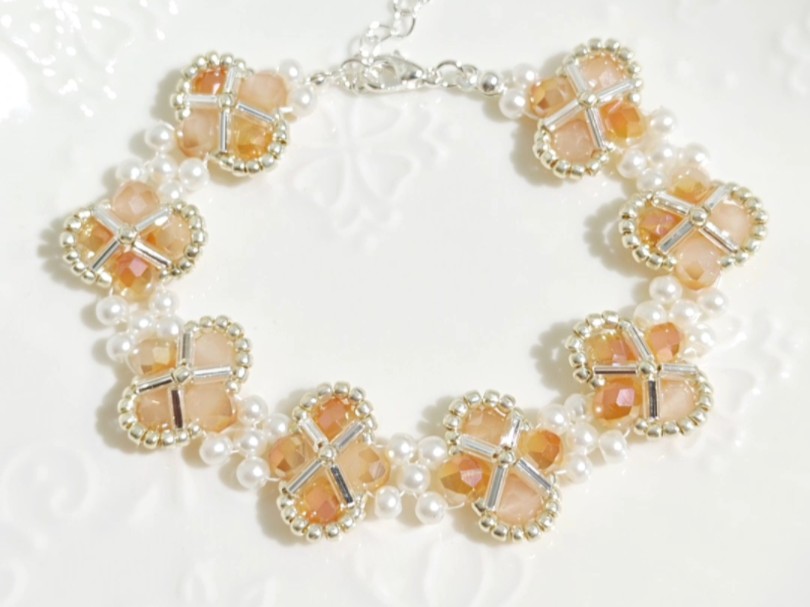 米珠串珠手链教程