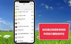 Download Video: 如何通过微信账单找回已删除的微信好友