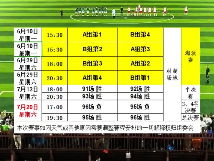 2024贵州村超最新赛事调整信息!7月6日赛事整合到6月29日,最后两个晋级名额花落谁家?哔哩哔哩bilibili