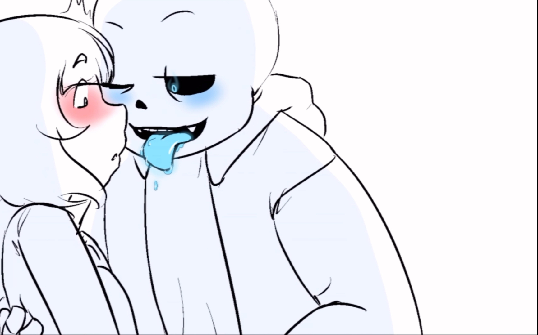 sans×frisk黄在床上图片