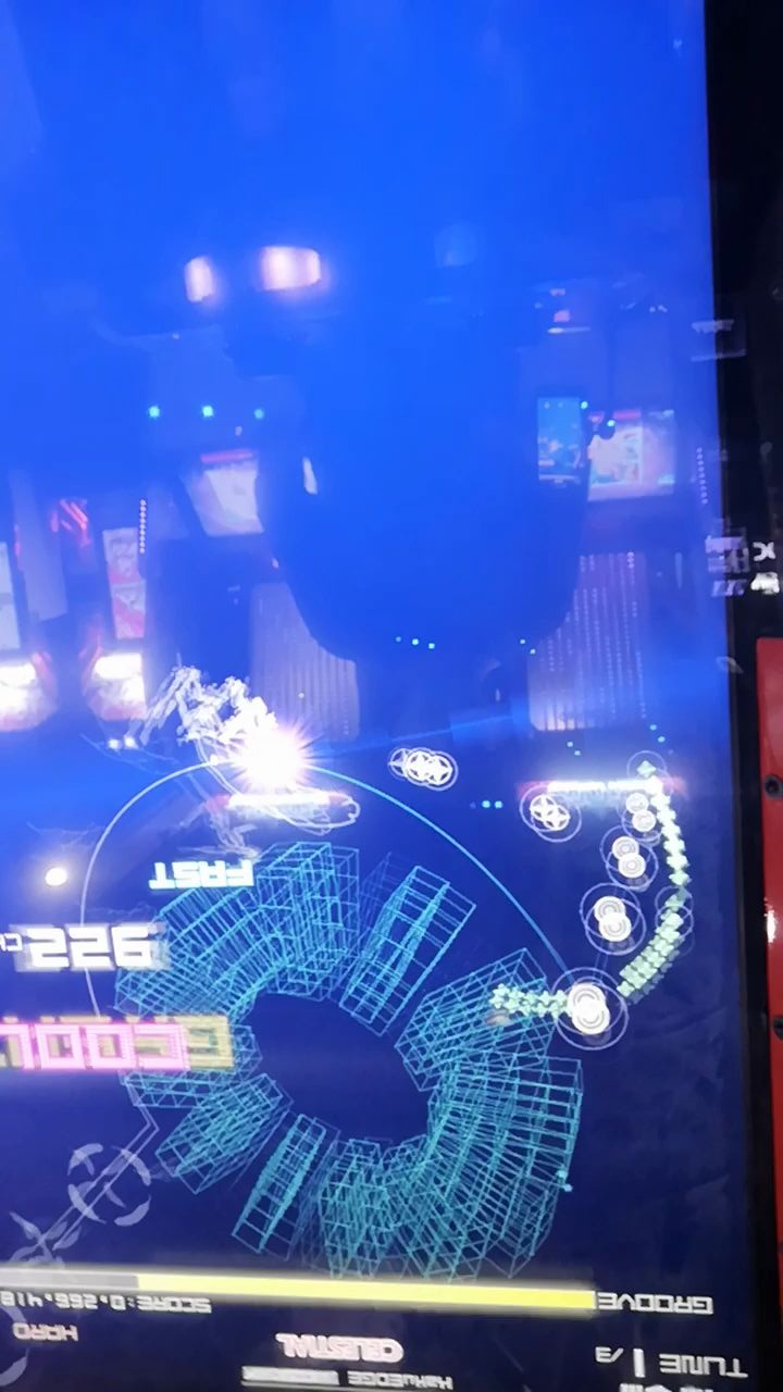 【groove coaster街机录屏】celestial hard难度 full chain实录_哔哩