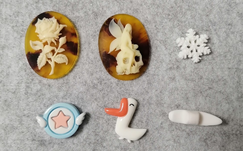 【滴胶】【翻模】【diy】【创意】脱模一堆绝美配件和远山,我太爱翻模