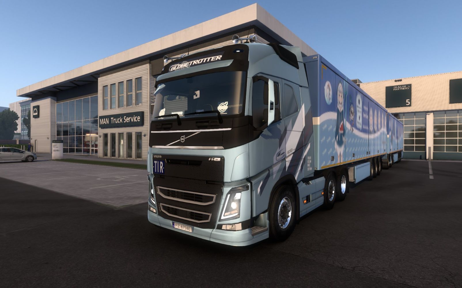 欧洲卡车模拟2:德国南部到德国北部,沃尔沃fh16