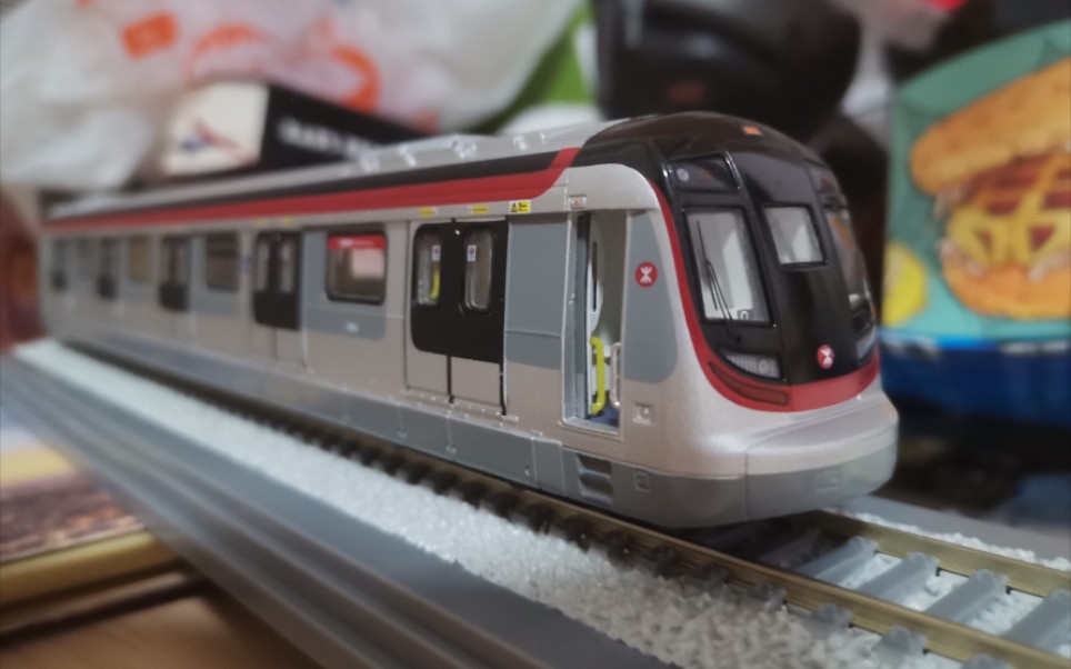 【ho火车模型61港铁mtr东铁线r-train61地铁通勤铁路电联车动车组