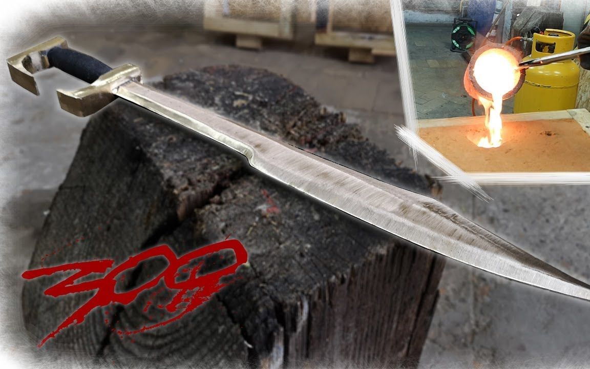 睡前减音技师铸造青铜时代斯巴达短剑斯巴达300电影道具