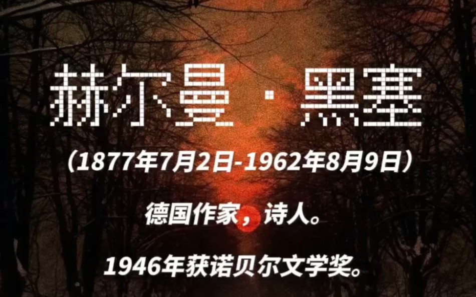 [图]在幸福中，我又时时被深沉的哀伤所萦绕，因为我很明白，这些不会持久。 ——《德米安：彷徨少年时》