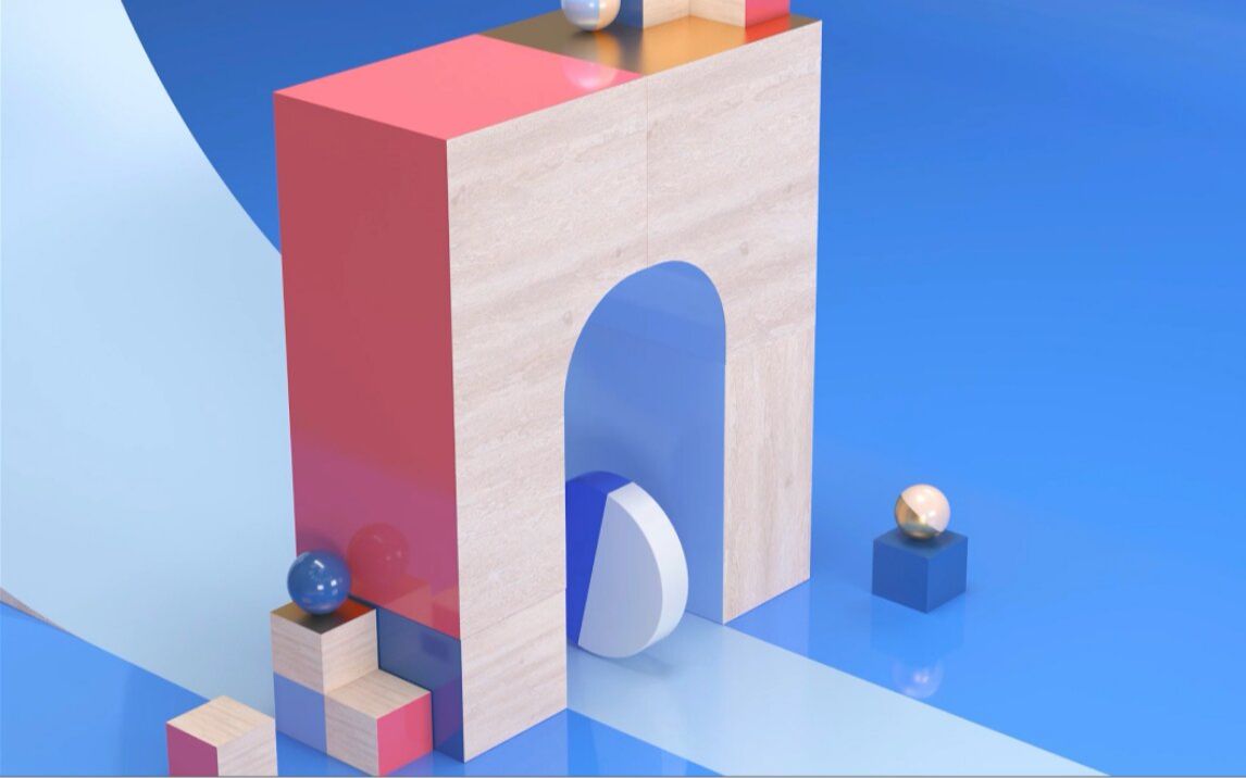 c4d教程只需10分钟带你解锁立体几何动画