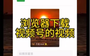 Download Video: 教你用浏览器下载视频号的视频！？？