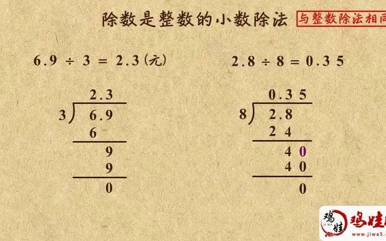 [图]【01】 除数是整数的小数除法【鸡娃网】五年级天天练 乐乐课堂动画知识点讲解 五年级奥数 举一反三 视频课程 巧算 速算 高思奥数引导超越 数学思维课