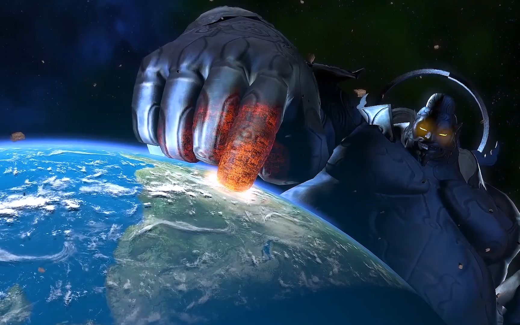 阿修罗之怒:史上最大的boss,体型堪比地球般巨大,这场景用心了