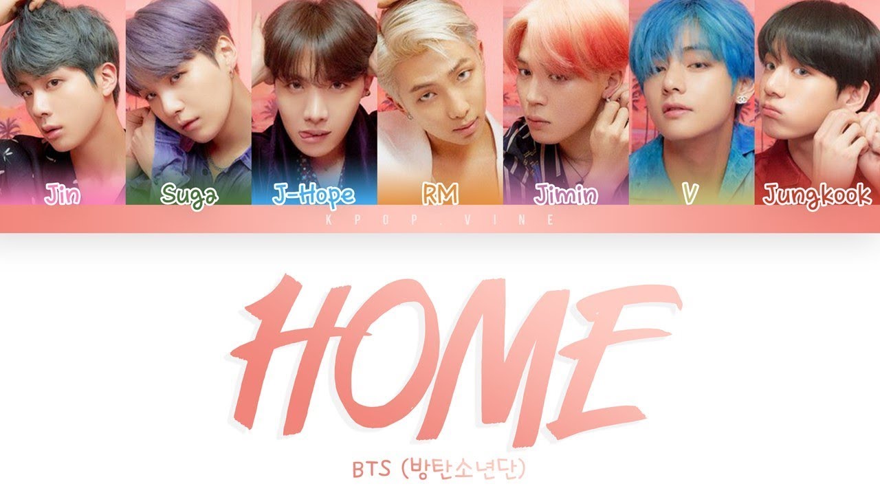 [图]【防弹少年团BTS】防弹少年团 - 'HOME' 歌词 (Color Coded 歌词 Eng/Rom/Han)