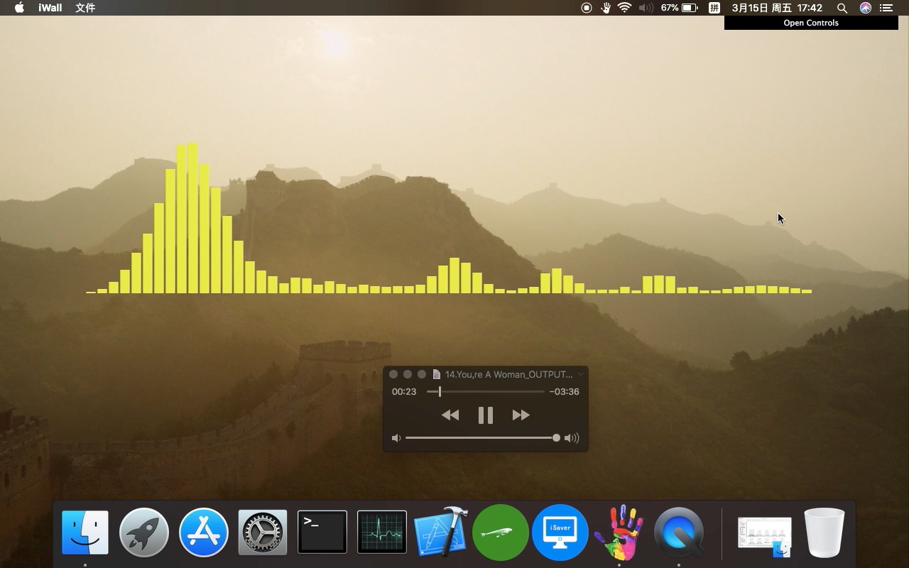 [图]You,re A Woman—Mac视频+音频可视化动态桌面，视听新享受(iWall发布)