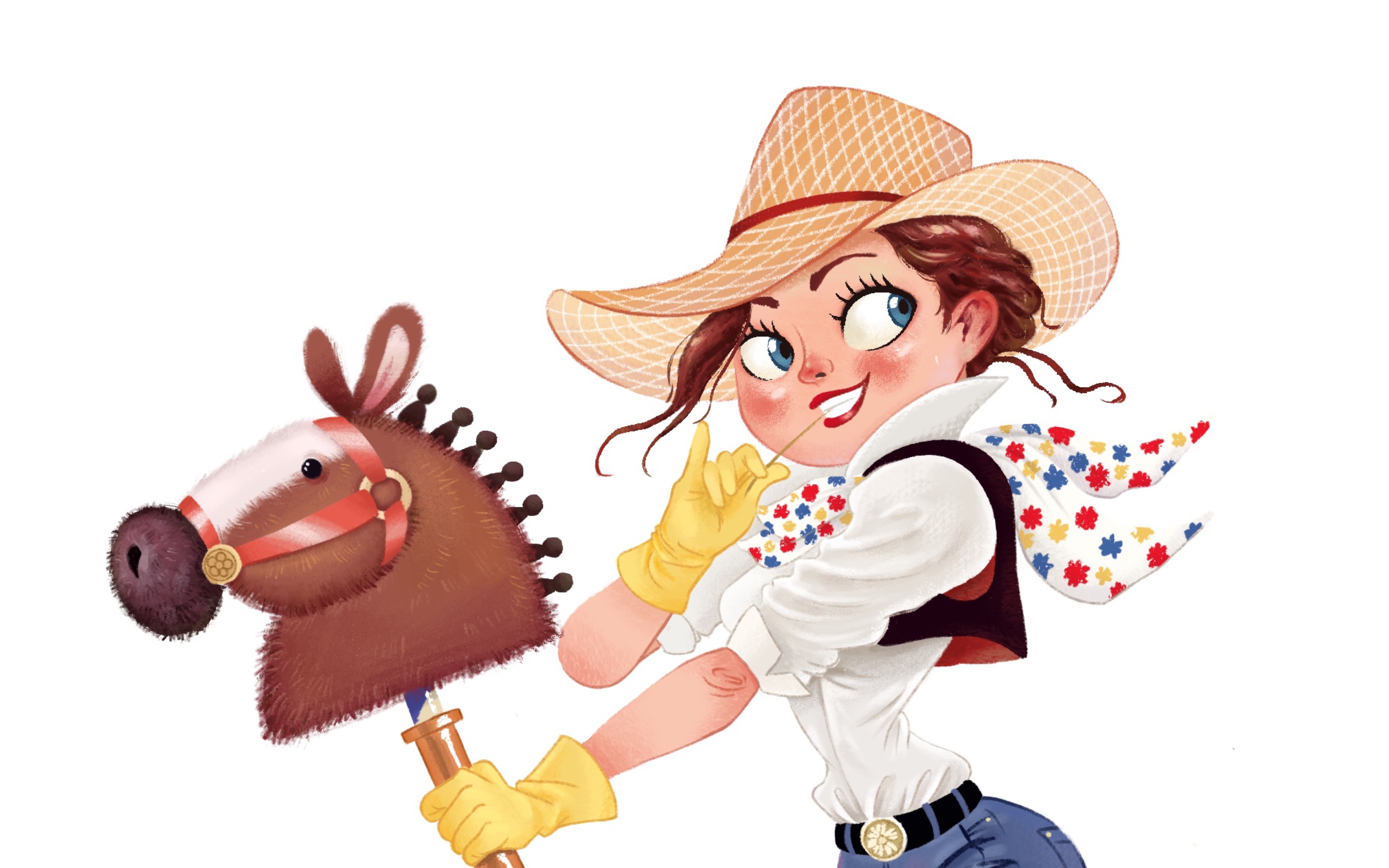 牛仔少女|厚涂插画临摹练习