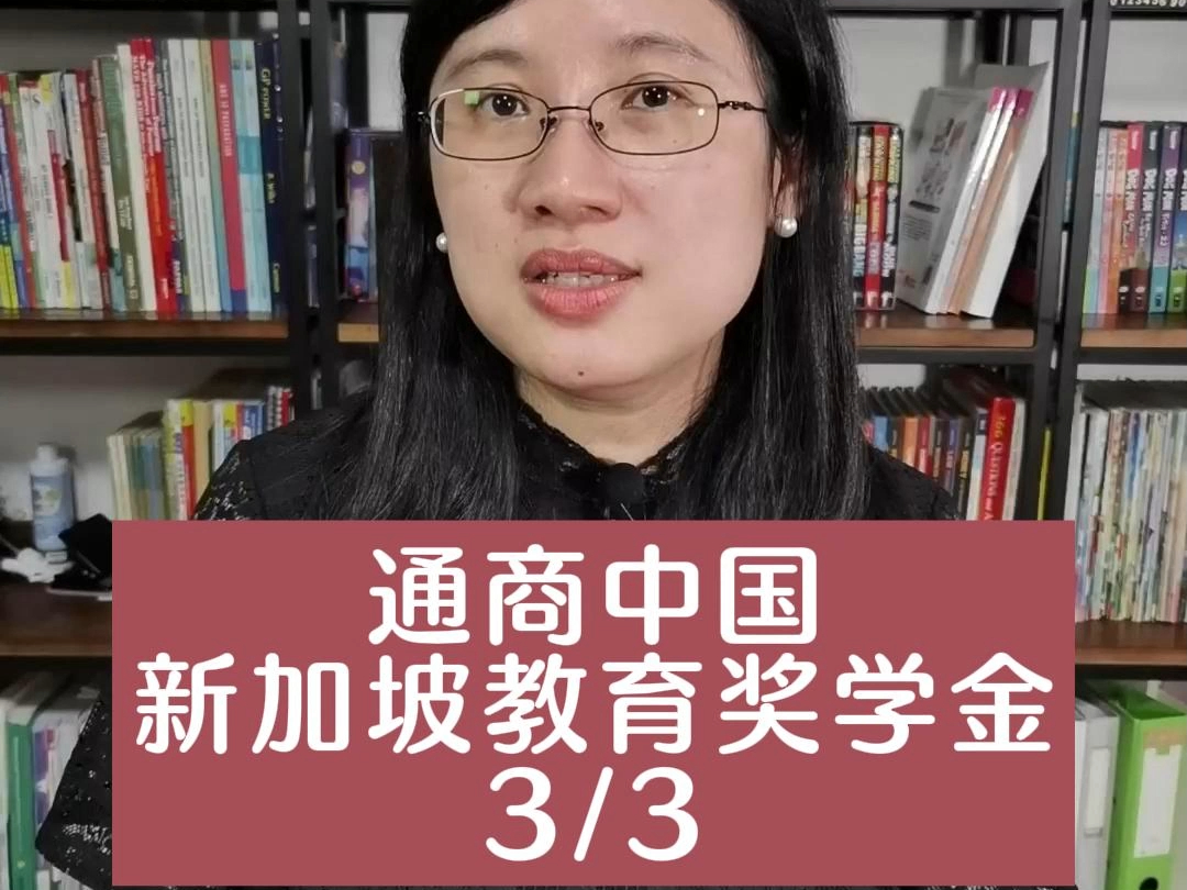 新加坡通商中国教育奖学金3/3哔哩哔哩bilibili