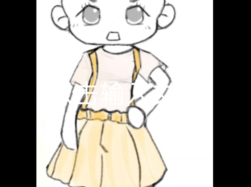 光头女绘画,不会头发﹋o﹋