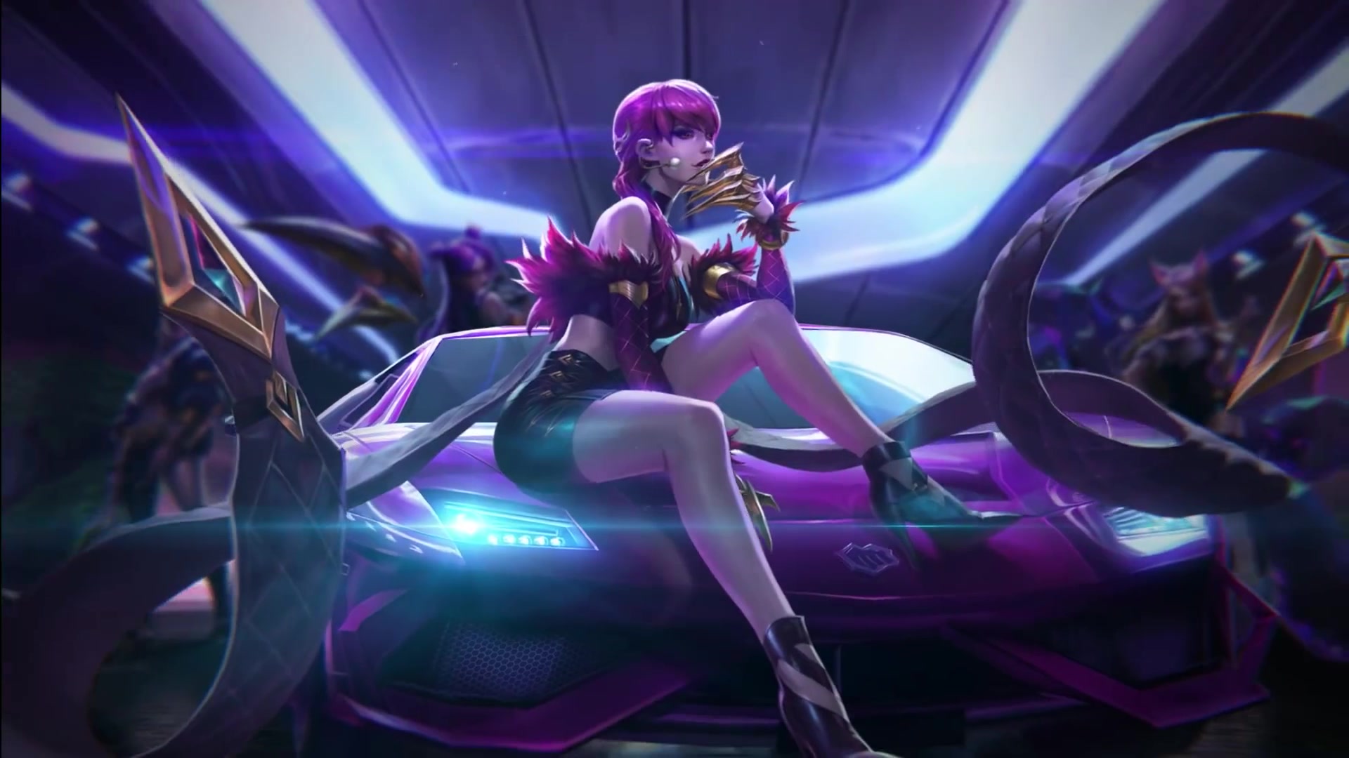 英雄联盟popstarskdalive2d动画3d音乐