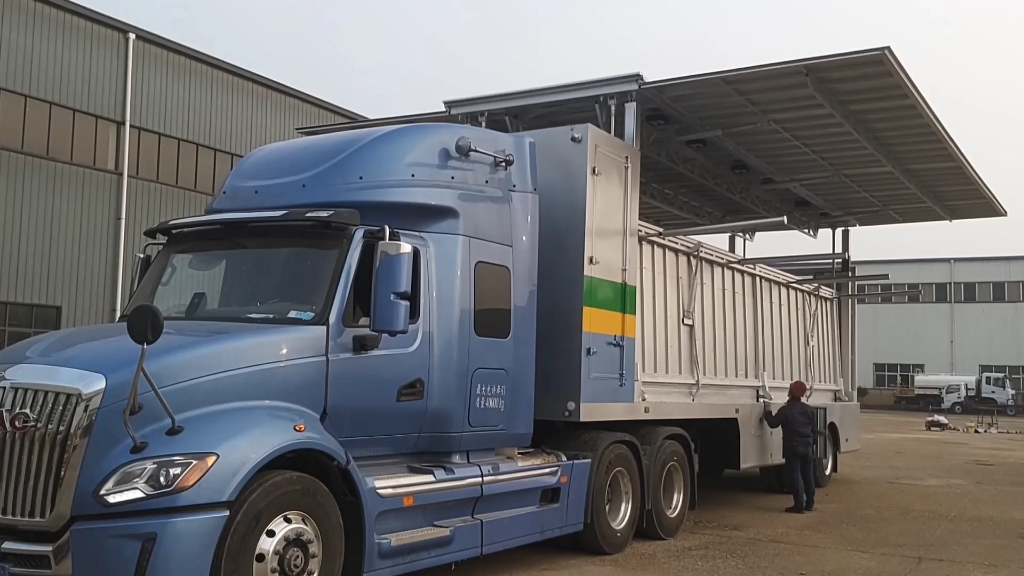 大半挂流动舞台车,特种车定制款