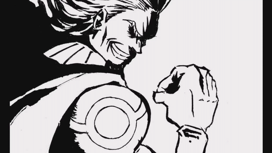 超爱欧尔麦特-手绘_哔哩哔哩 (゜-゜)つロ 干杯~-bilibili