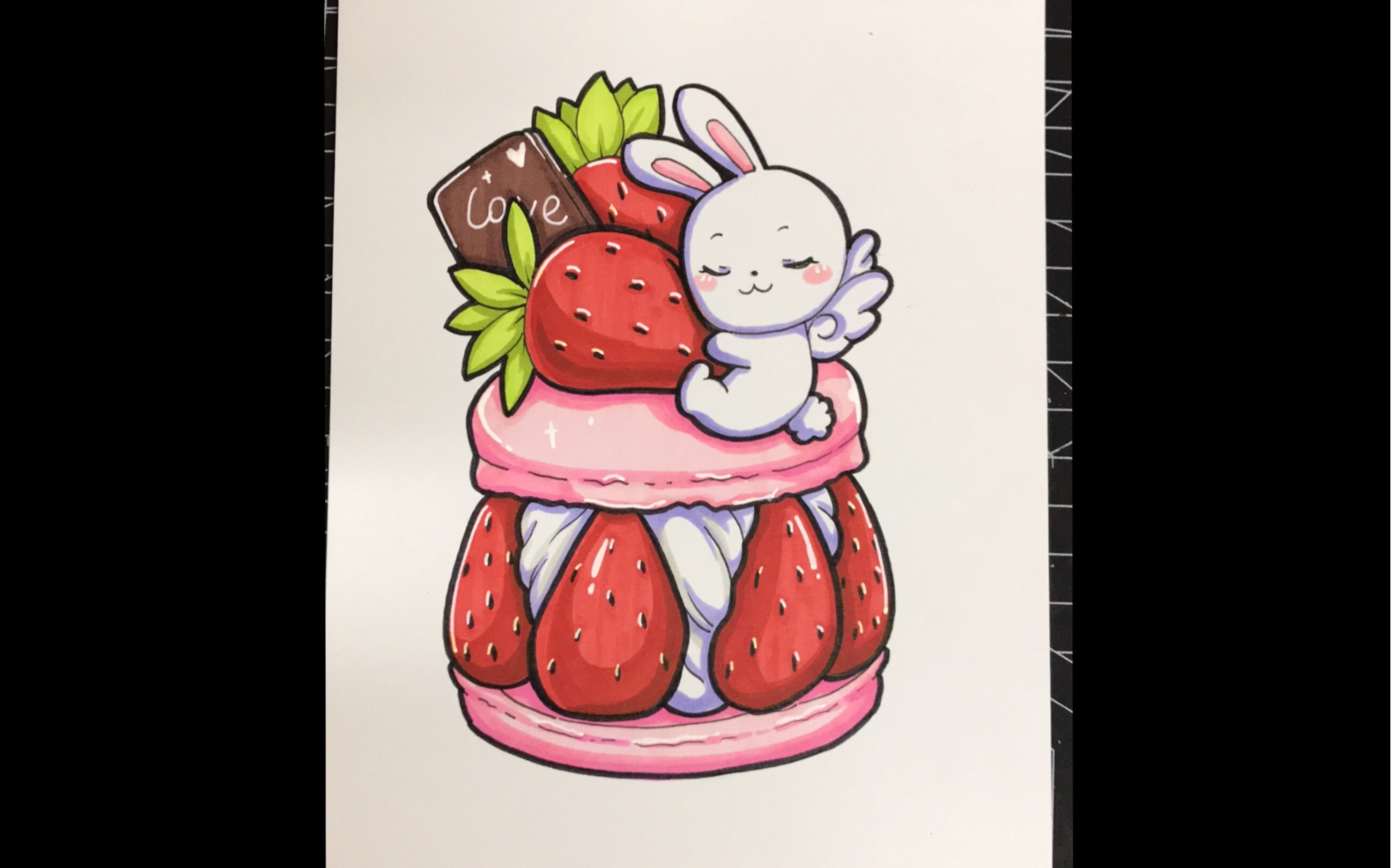 【杉筱筱/马克笔】小兔子蛋糕