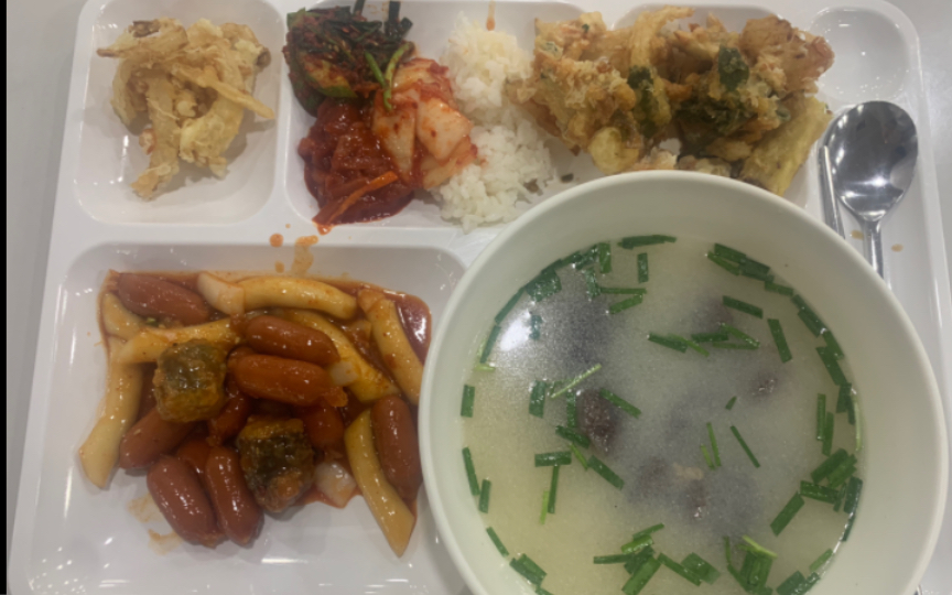 韩国大学食堂7000韩元午饭自助吃什么