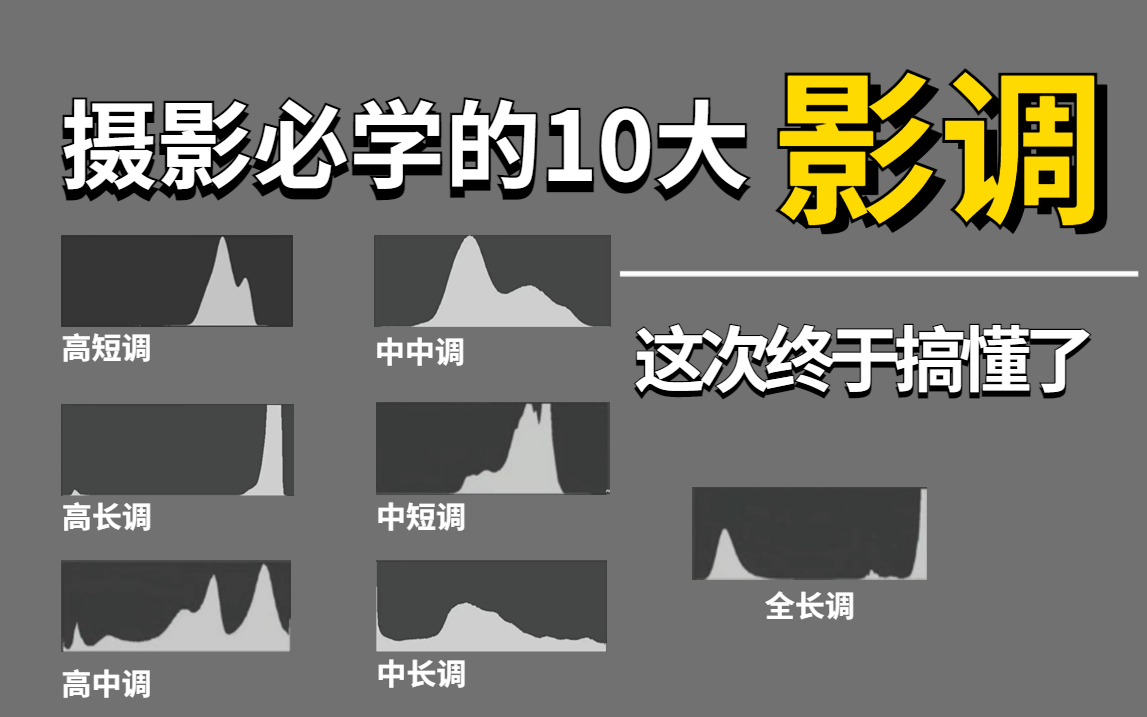 【摄影进阶教程】什么是影调,6节教程带你认识摄影中影调及如何运用它?哔哩哔哩bilibili