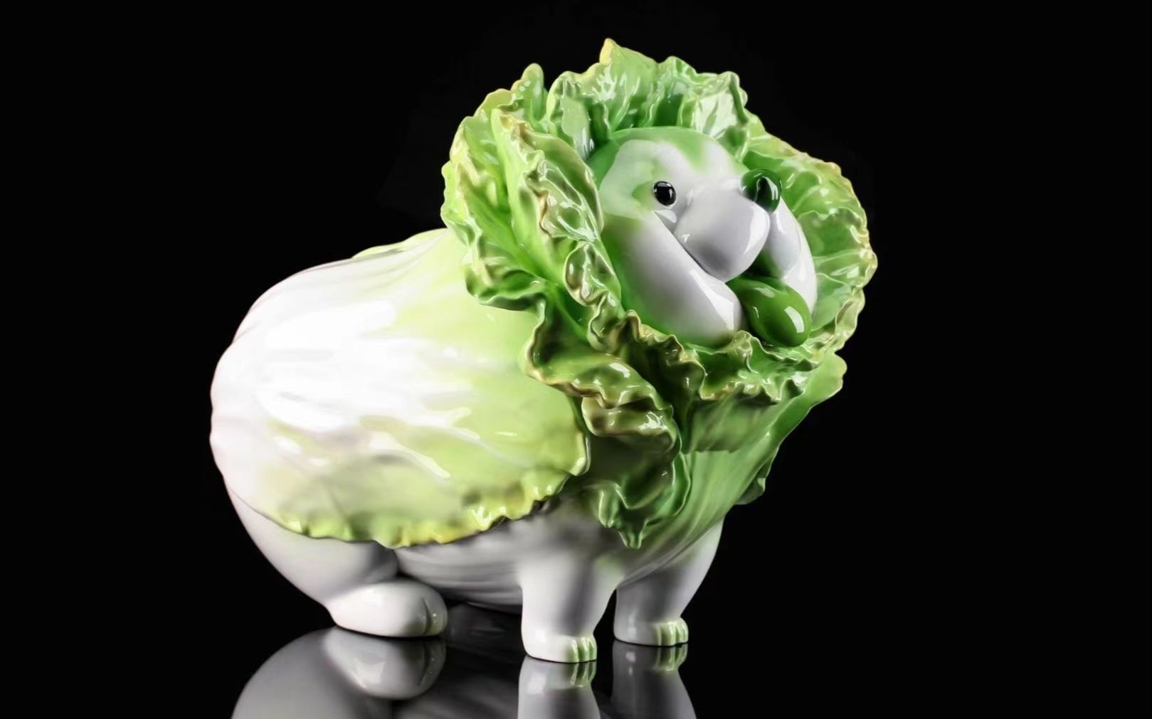 3d打印白菜狗摆件上色后的效果非常惊艳