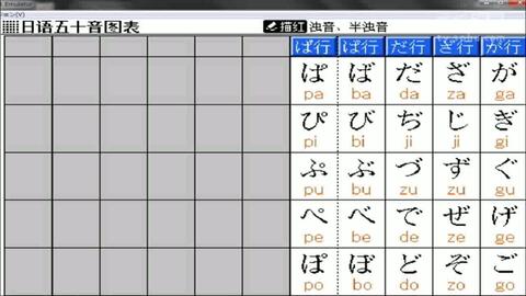 五十音图与语音语调日文平假名和片假名表 哔哩哔哩