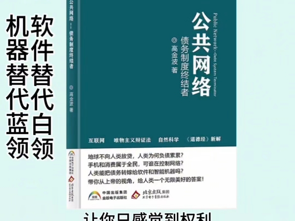 #《公共网络债务制度终结者》第一章,第十一节休闲时间解放全职时间@高金波哔哩哔哩bilibili