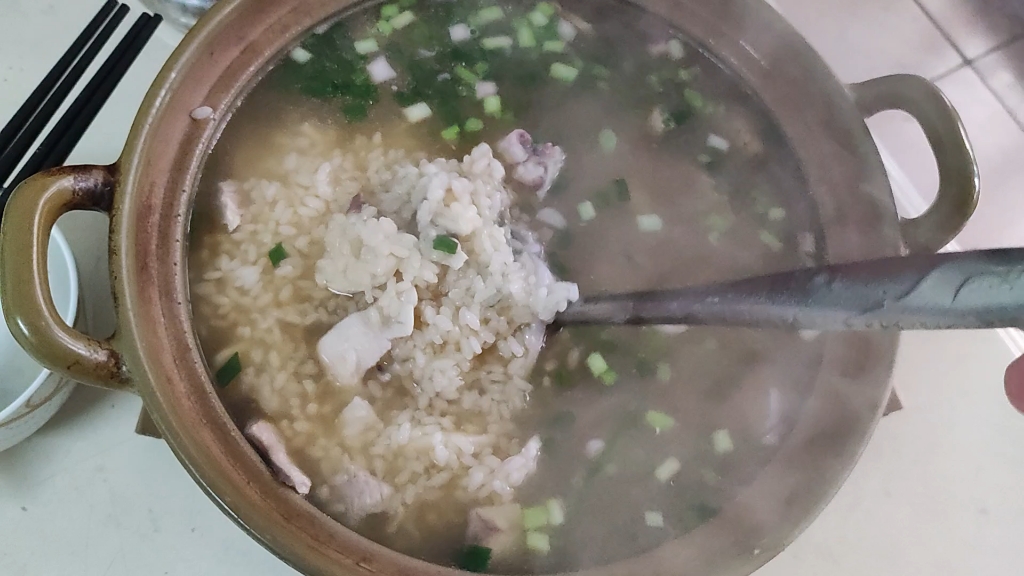 今天吃鱼片瘦肉粥