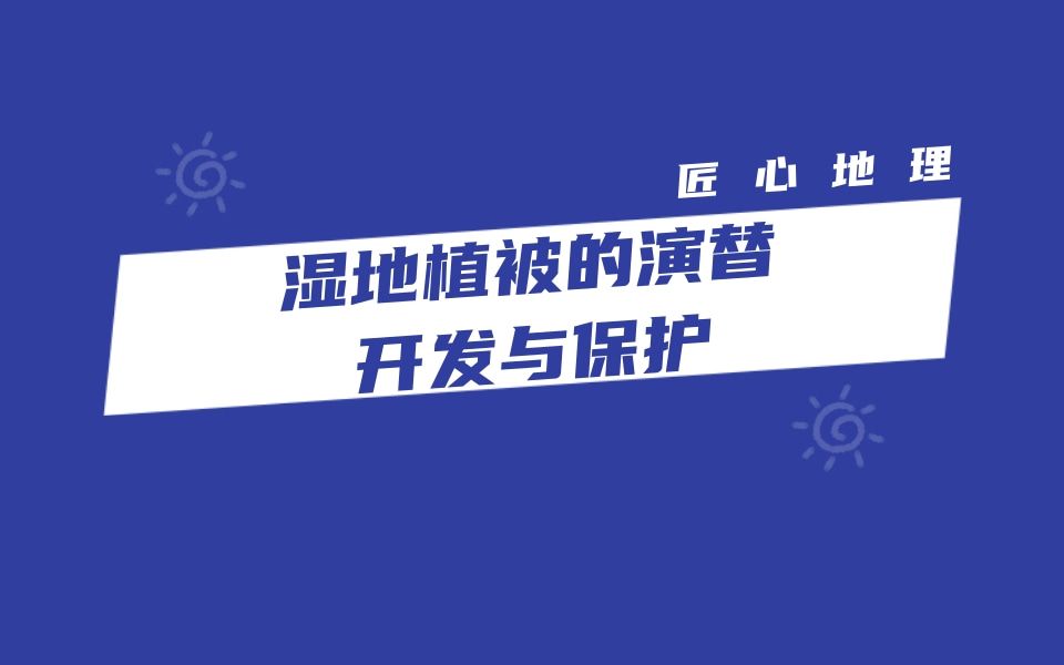 真题解析 | 湿地植被的演替、开发与保护(2023年1月浙江卷)哔哩哔哩bilibili