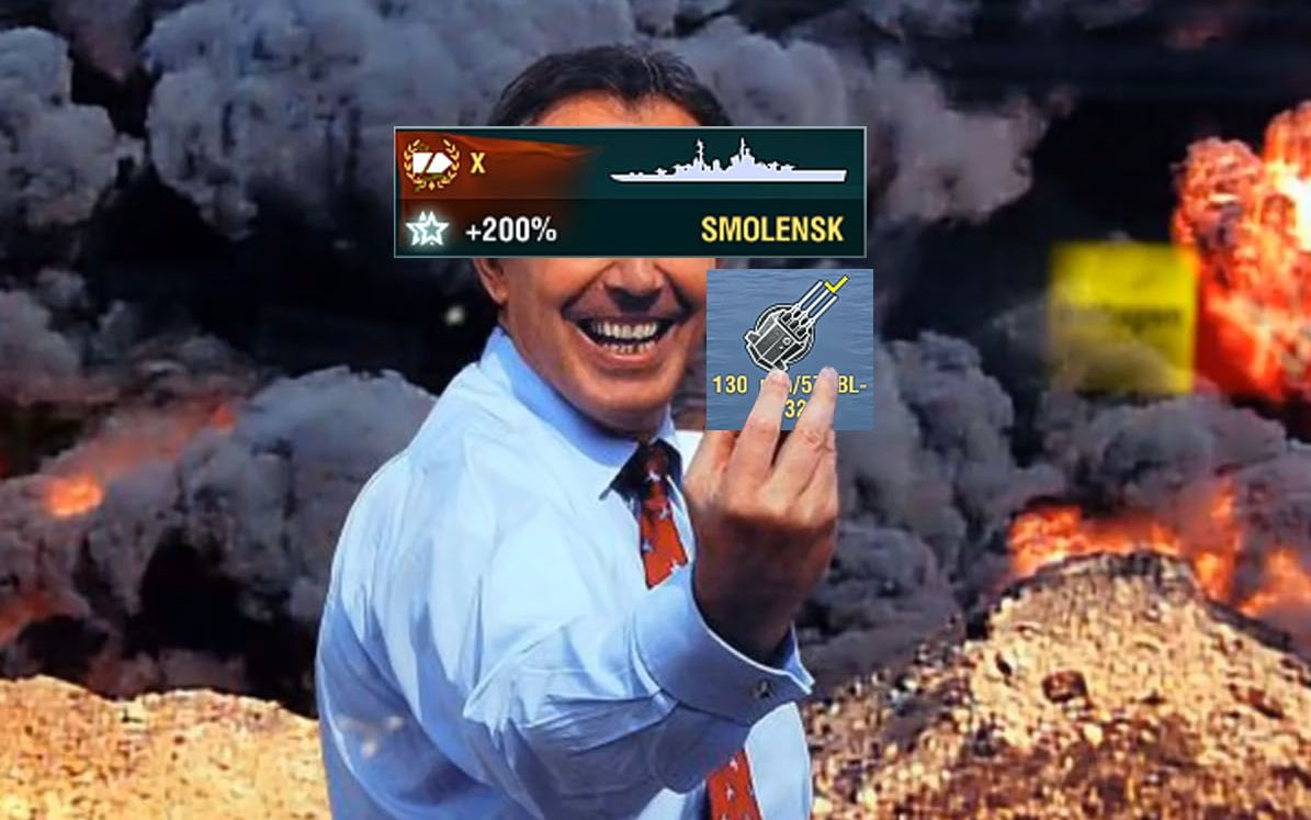 战舰世界漫天火雨34w伤害斯摩棱斯克